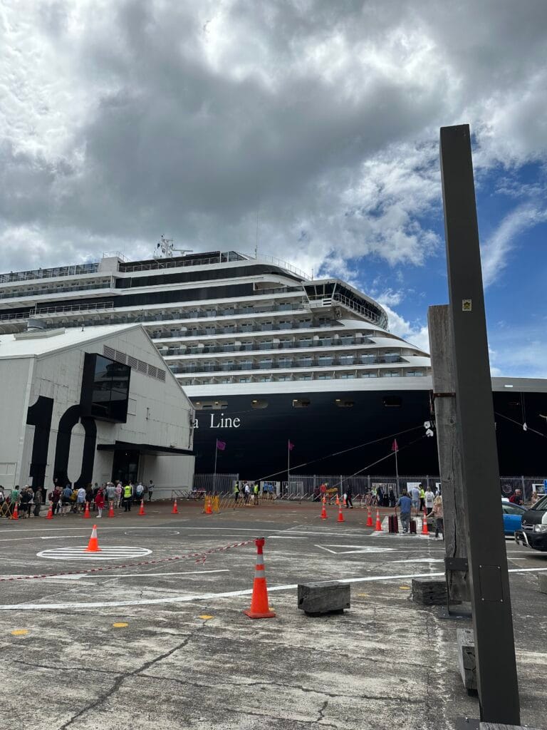 Azamara pursuit docked at Queens Wharf Auckland