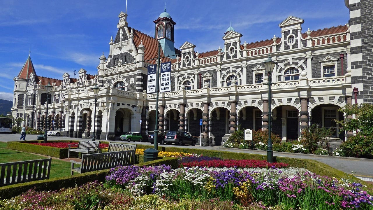 dunedin, new zealand, railroad, station, landmark, architecture, building, railway, historic, dunedin, dunedin, dunedin, dunedin, dunedin, new zealand